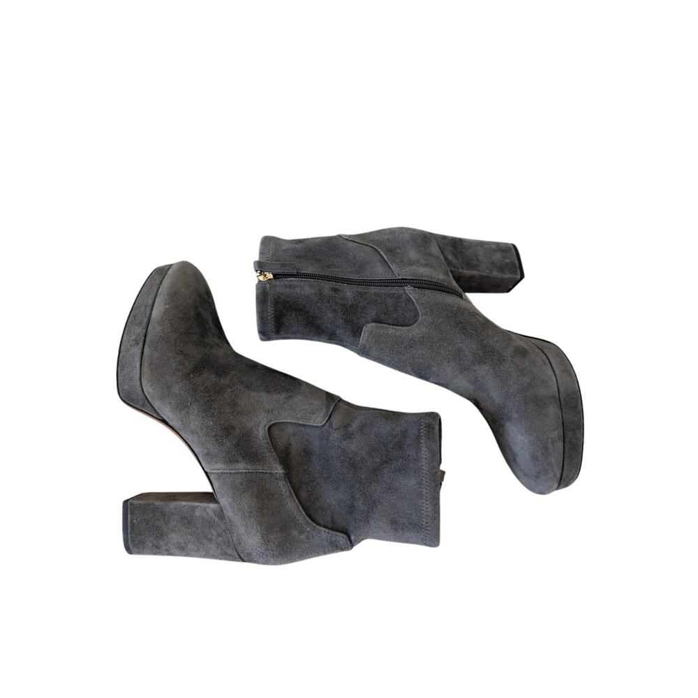 Joie Lewis Platform Bootie In Grey Suede size 7.5 - Picture 4 of 8